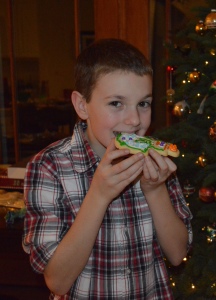 Braeden's Christmas cookie :)
